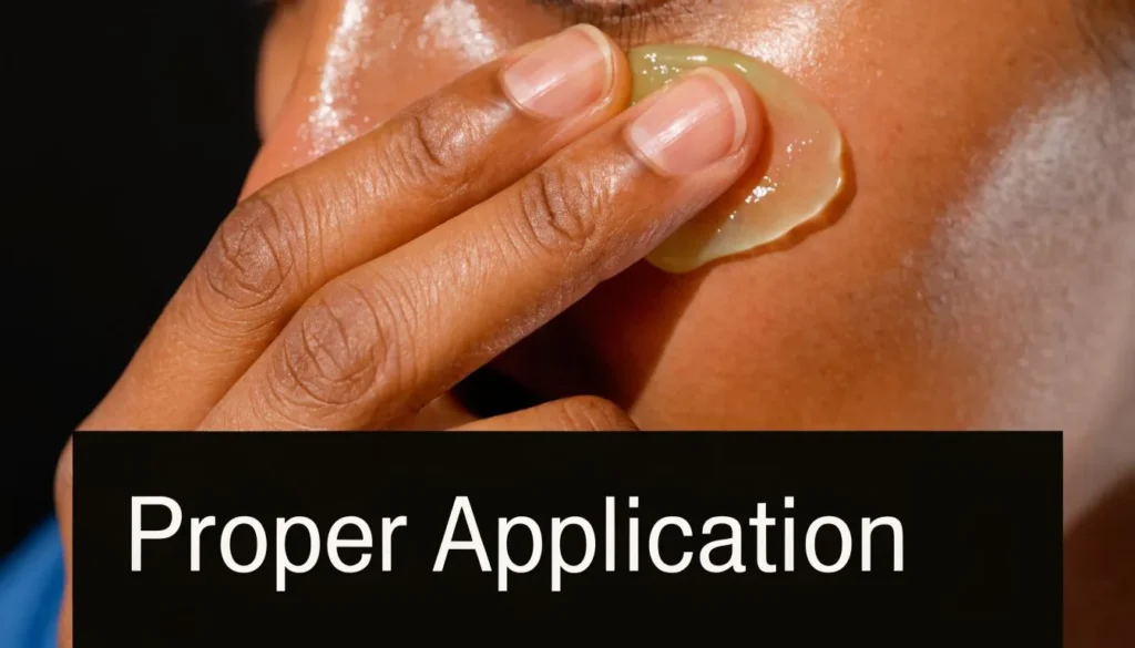 Best Anti Aging Eye Cream: A Guide to What Really Works Close-up of a person applying eye cream under the eye with text reading Proper Application.
