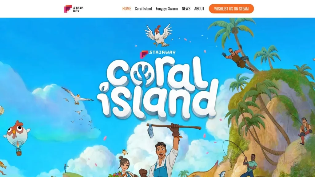 The 7 Best Farming Video Games of 2026 Colorful Coral Island farming game artwork featuring tropical scenery, farmers, fishing, and island adventures.