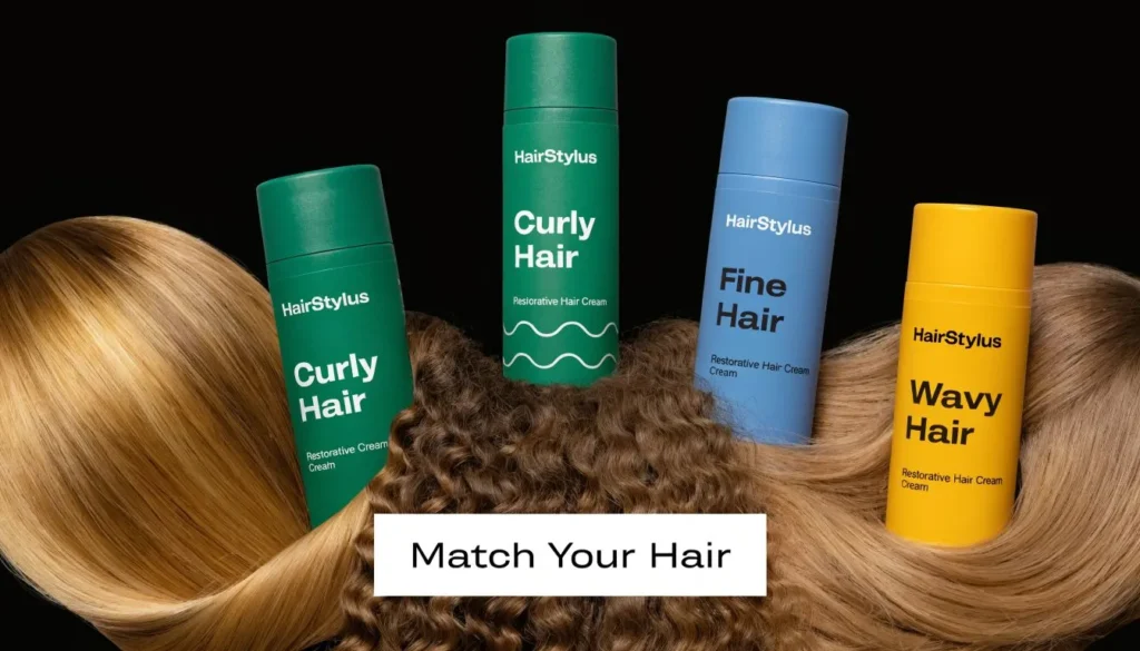 Best Hair Cream: Top Picks for Every Hair Type Hair care products for curly, fine, and wavy hair displayed with matching hair textures and styling solutions.