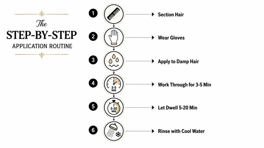 Color Depositing Shampoo: How to Get Perfect Results Step-by-step color depositing shampoo routine: section hair, wear gloves, apply, wait, and rinse with cool water.